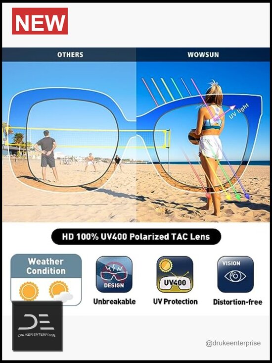 Large Polarized Cat Eye Sunglasses for Women - Retro Vintage Style main image 5